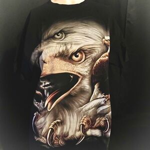 Black Graphic Eagle Men's Shirt
